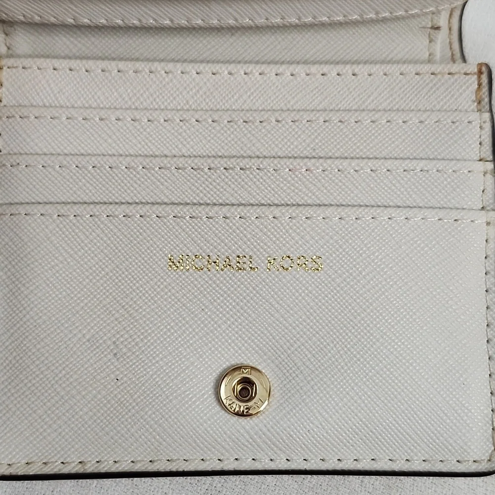 Michael Kors Jet Set Blush Zip Chain Crossbody W/ Coordinating Card Holder Set